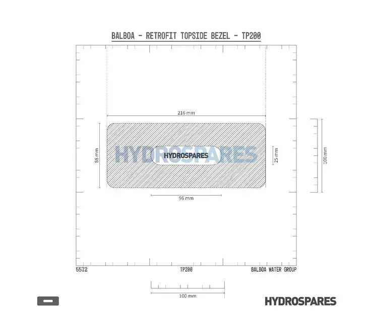 Balboa - Topside Bezel - TP200  Thumbnail 4