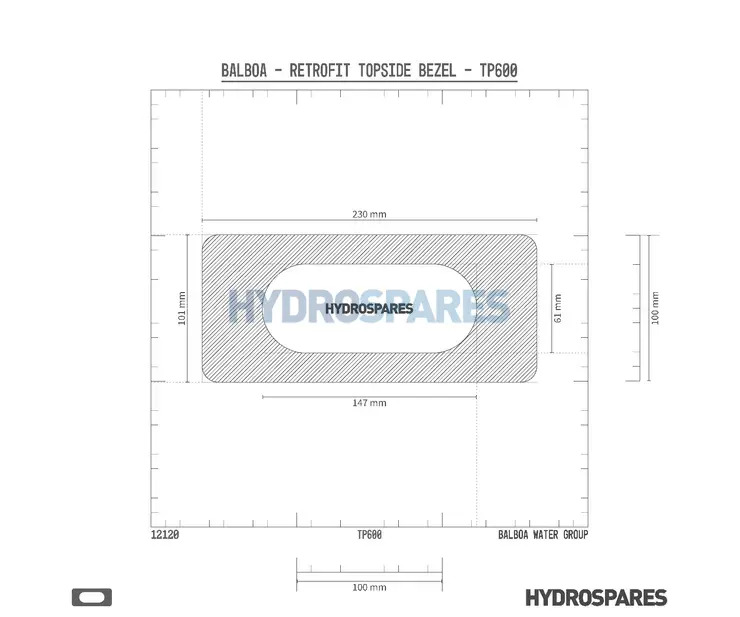 Balboa - Topside Bezel - TP500 Thumbnail 5