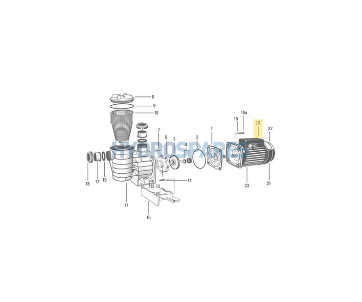 Certikin Aquaspeed Capacitor 1.5hp/2 speed (16uF) - (70mm long x 40mm diameter)