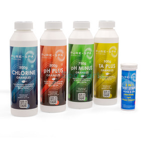 Pure-Spa - Chemical Starter Pack - Chlorine / Total Alkalinity