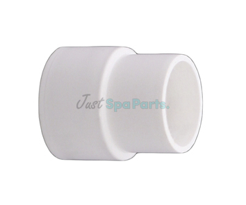 1 ½" x 50mm Adaptor - Street - PVC - White