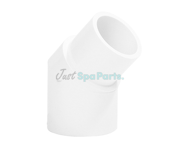 1" Street Elbow 45° - PVC - White