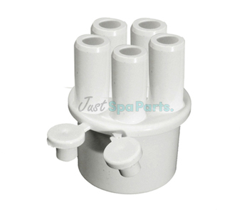 Waterway PVC Manifold Plug - Spigot - Glued x Barbed