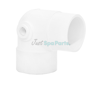 2" Street Elbow 90° w/ Air Relief Port - PVC - White