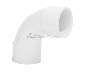 2 ½" x 2" Swept Street Elbow 90° - PVC - White