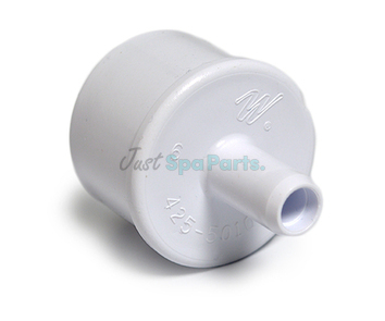 1" x 3/8" Manifold Plug - Plain x Barbed - PVC - White