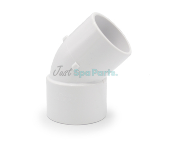 2" Street Elbow 45° - PVC - White