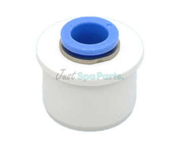 Koller 20mm PVC End Cap with 8mm Push Fit Connection