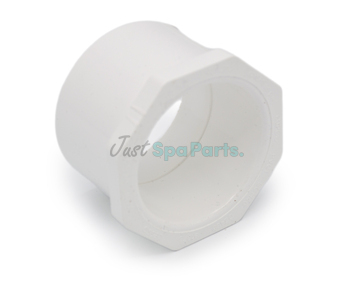 2 ½" x 2" Reducing Bush - PVC - White