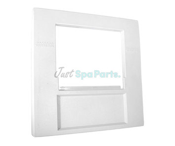 Waterway Front Access Square Plate - White