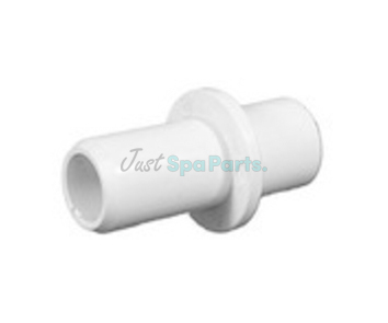 ¾" x ½" Barbed Adapter - Short - PVC - White