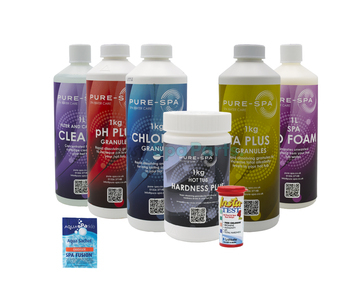 Pure-Spa Chlorine Granules Spa Starter Pack - For Soft Water