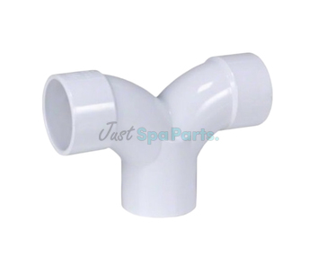 2 ½" Swept Equal Tee - PVC - White