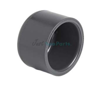 2" End Cap - PVC - Grey