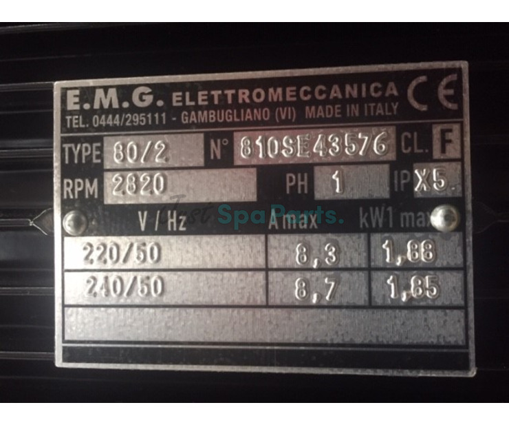 EMG Motor 48F - Single Speed - 2HP