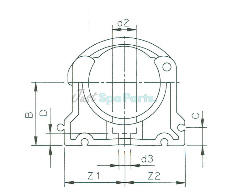 Comer PVC Pipe Clip - C Type - 1.5"