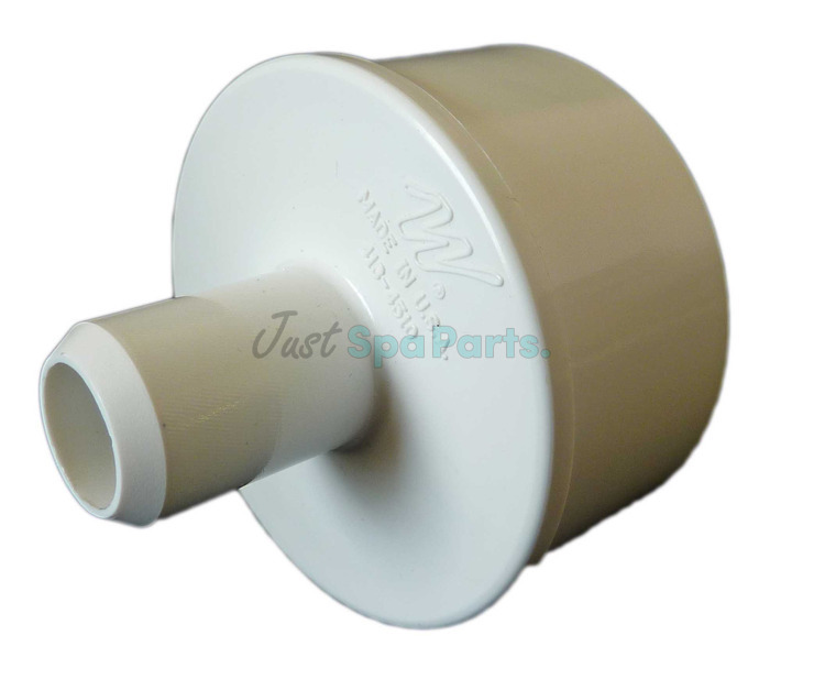 1 ½" x ¾" Adaptor - PVC - White