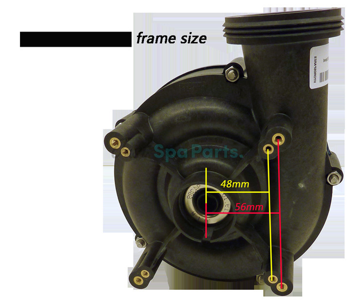 Balboa 48F/ 56F Wet End - 1HP - 2" x 2"