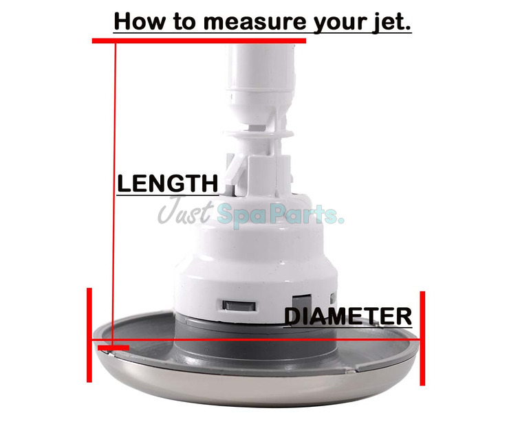 Waterway Poly Storm Jet - 3-3/8" - Massage - Thread IN