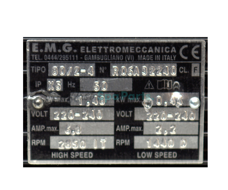 EMG Motor 48F - Two Speed - 2HP