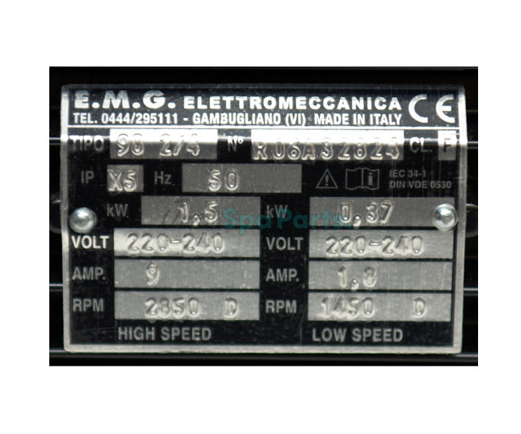 EMG Motor 56F (6.3) - Two Speed - 2HP