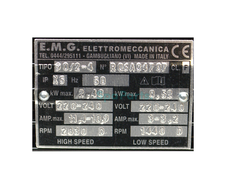 EMG Motor 56F (6.3) - Two Speed - 2 ½HP