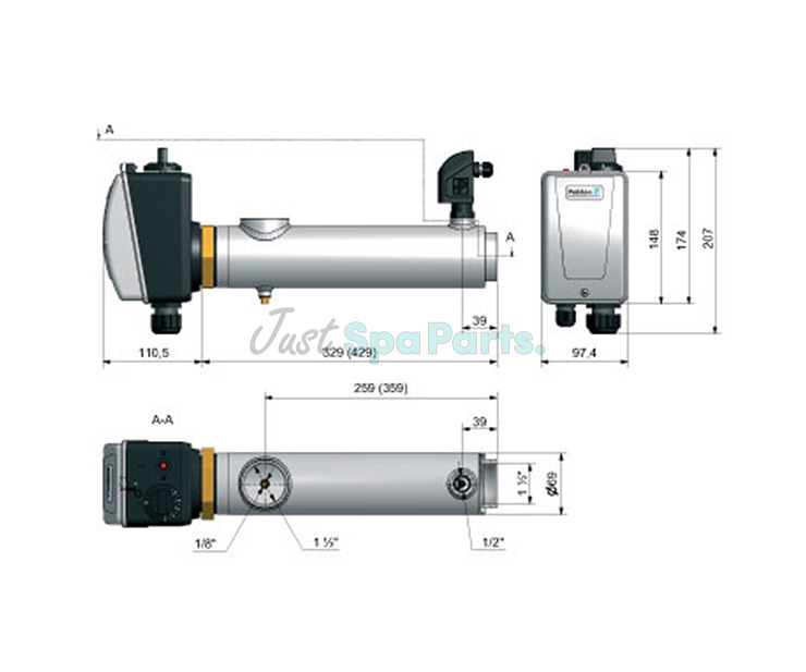 Pahlen Compact Electric Heater - 18.0kW