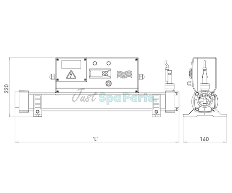 Elecro Evo Heater Titanium - 3KW