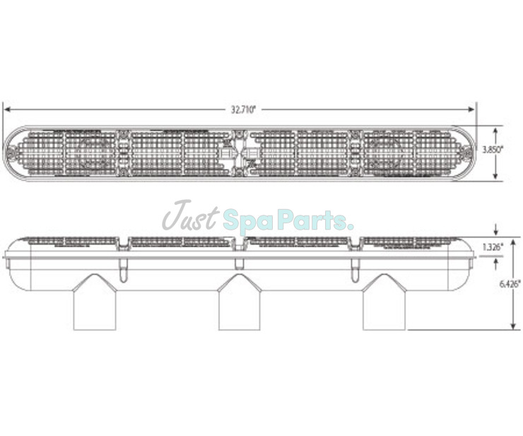 Waterway 32" Ultra Strip Drain for Concrete - White