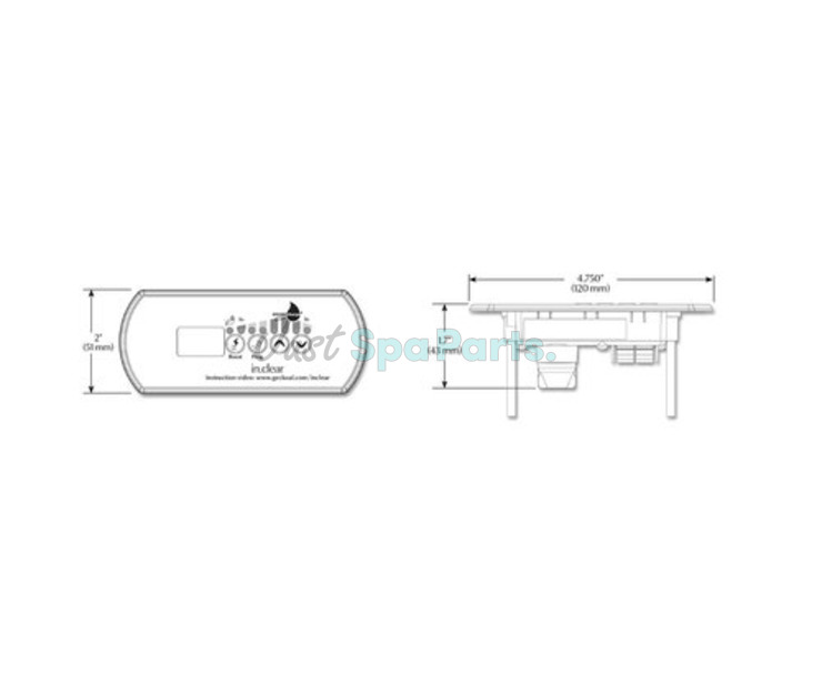 Gecko Topside Control Panel - in.k200 for in.Clear