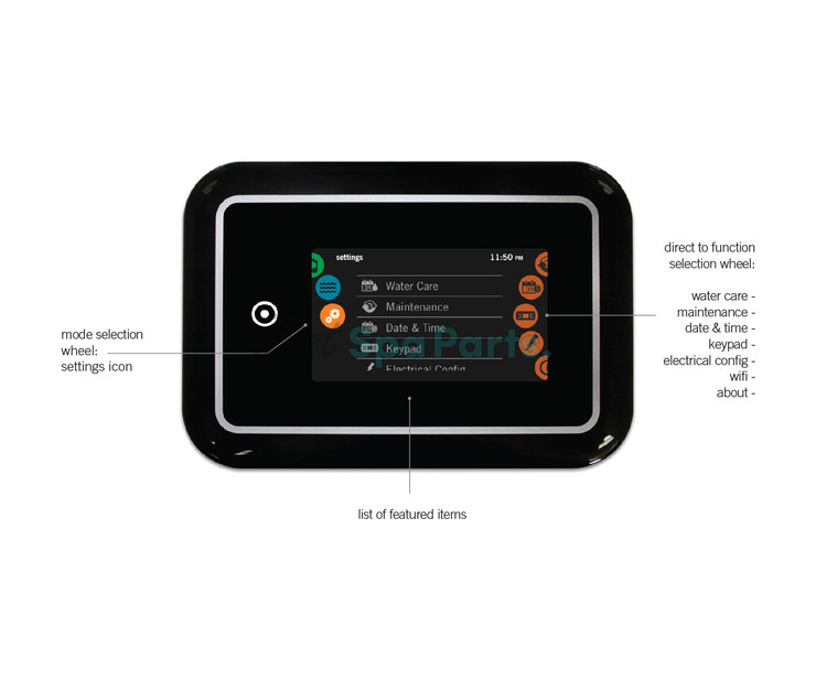 Gecko Topside Control Panel - in.k1000+