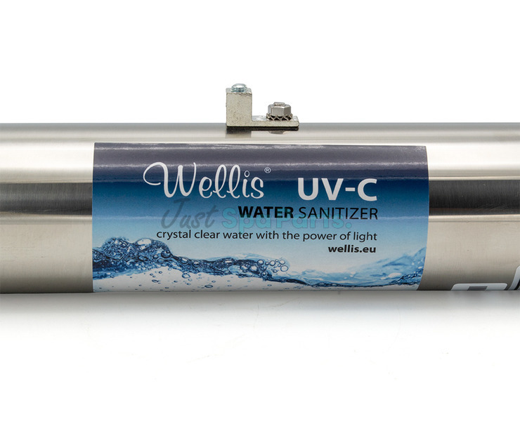 HydroSpares Wellis Stainless Steel - UV-C - 15W - Complete System
