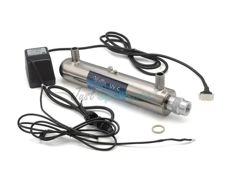 HydroSpares Wellis Stainless Steel - UV-C - 15W - Complete System