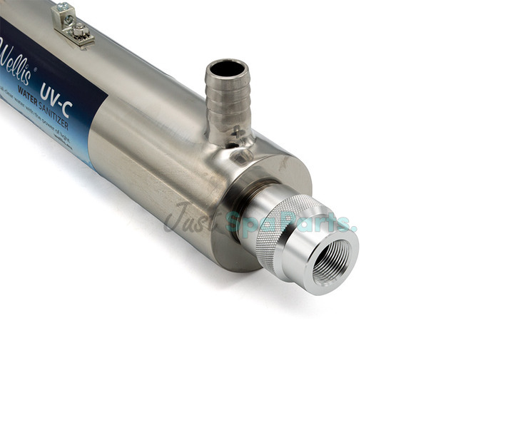 HydroSpares Wellis Stainless Steel - UV-C - 15W - Complete System