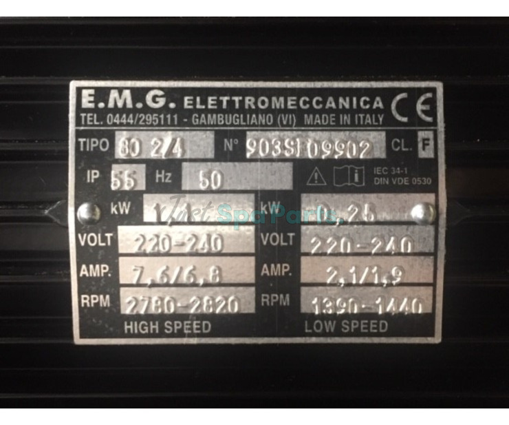 EMG Motor 48F - Two Speed - 1 ½HP