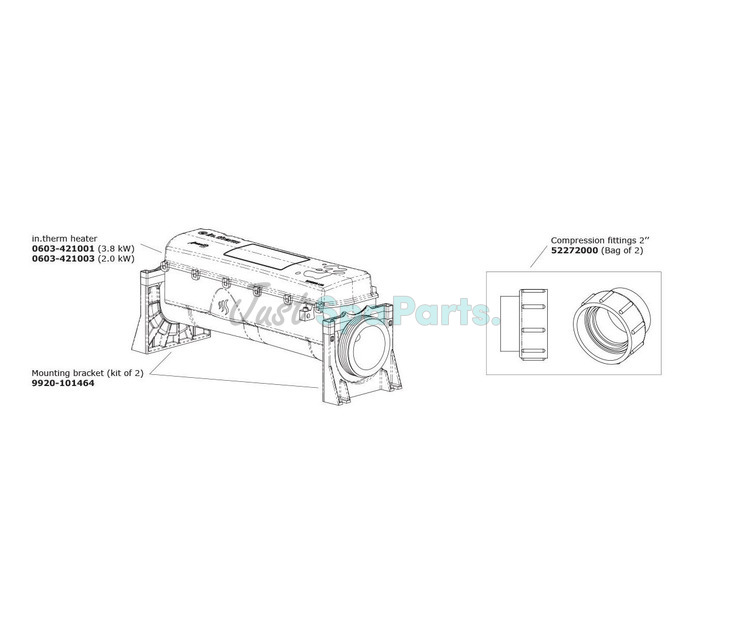 Gecko AeWare IN.THERM Remote Heater - 2.0kW