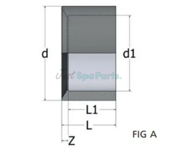 75mm x 2'' Reducer - Plain - PVC - Grey Thumbnail 1