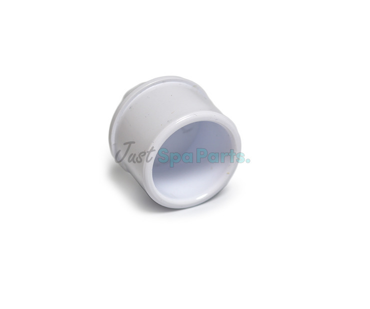 1" x 3/8" Manifold Plug - Plain x Barbed - PVC - White