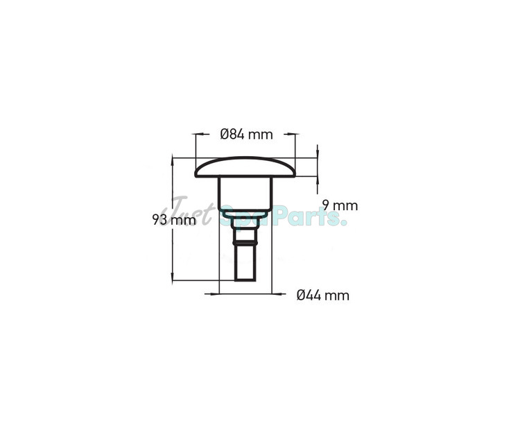 Wellis Jet Front - 3" - Rotational - THREAD-IN