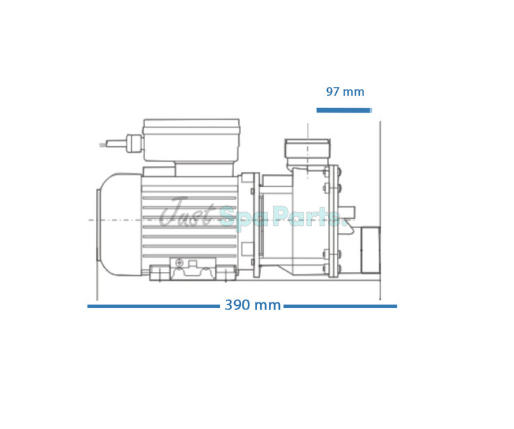 LX Circ / Whirlpool Pump - EA350 - 1HP