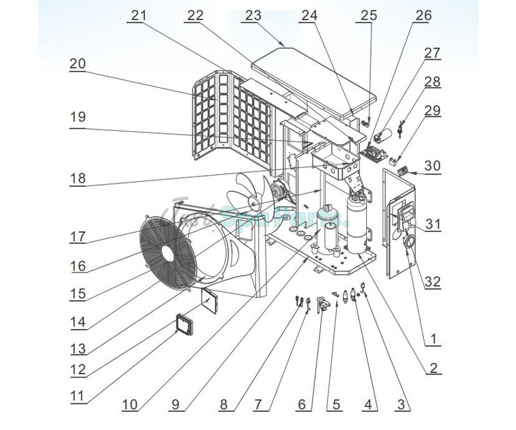 Hydro-Pro Heat Pump P14/32 On/Off - 14kW