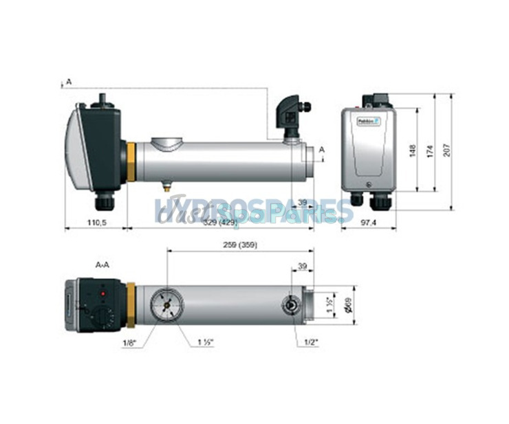 Pahlen Compact Electric Heater - 15.0kW