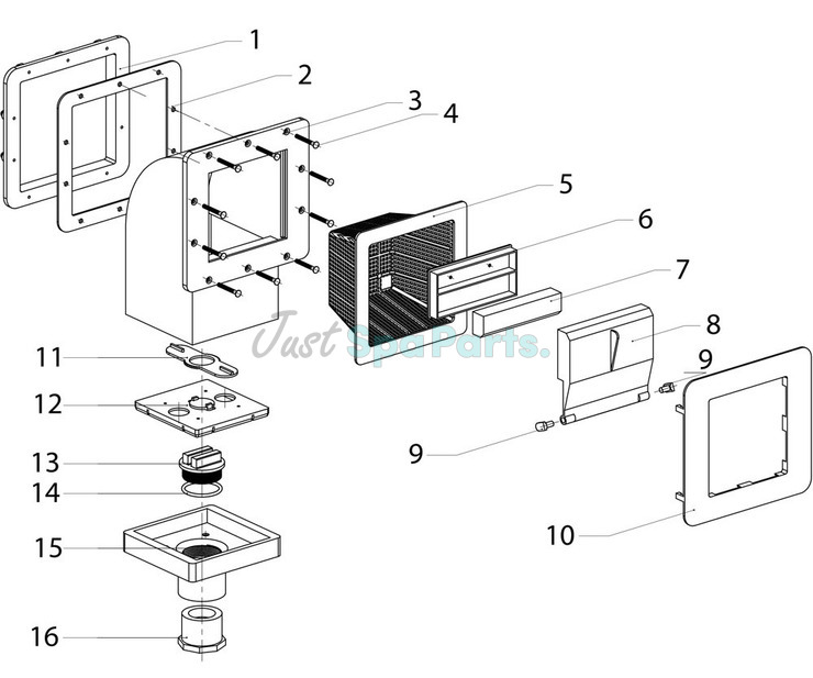 CMP Front Access Skimmer - Grey