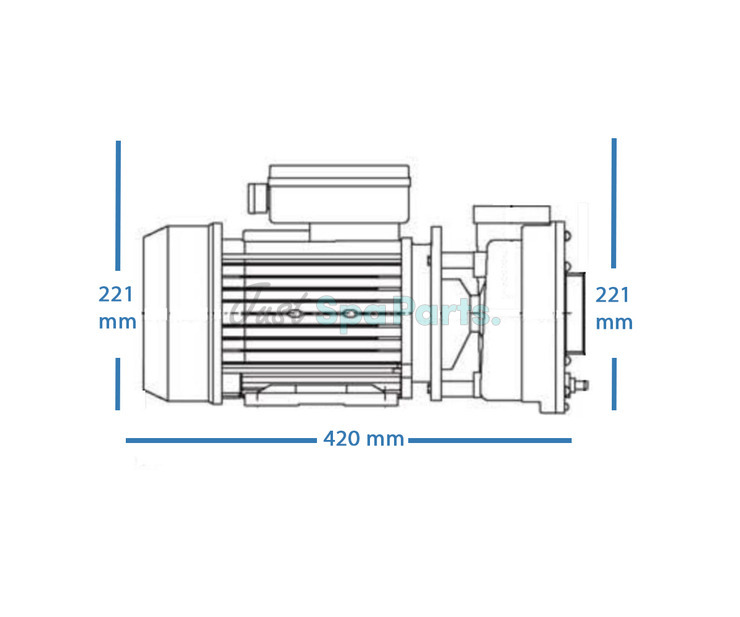 LX TDA150 Spa Pump - 1 ½HP - 1 Speed