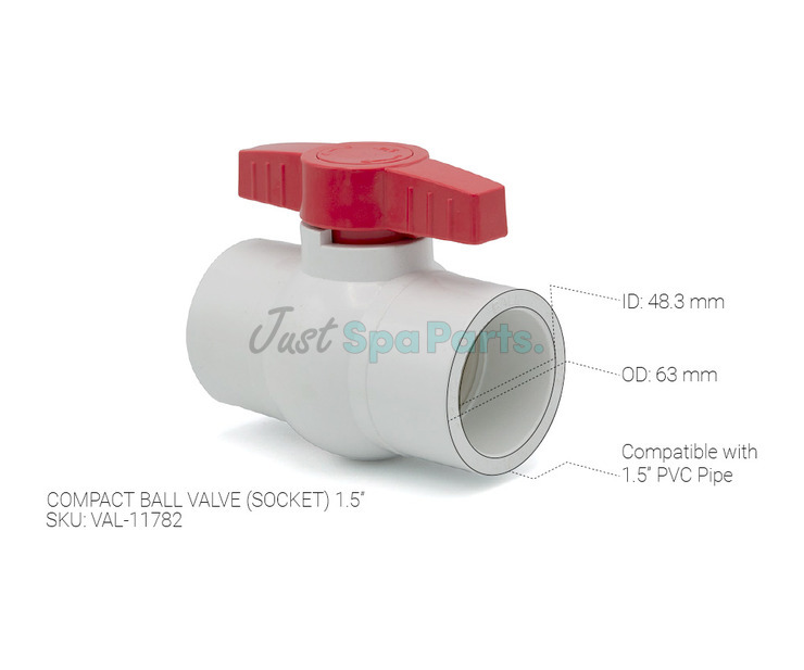 HS Pro - PVC Compact Ball Valve - 1.5"