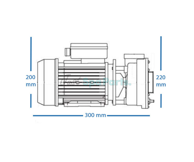 LX WTC150M Spa Pump - 1.5HP - 1 Speed